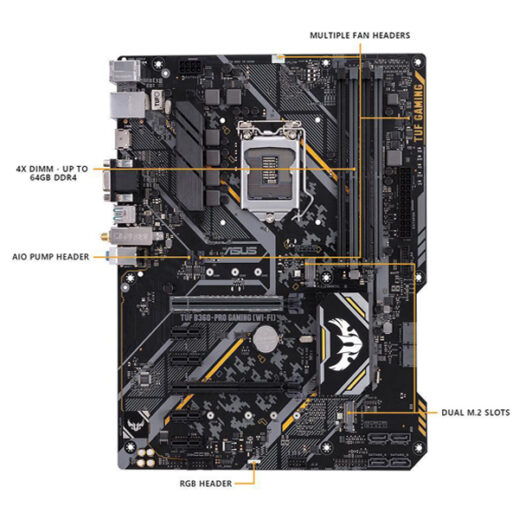 مادربرد ایسوس مدل TUF B360-PRO GAMING Wi-Fi - Image 2