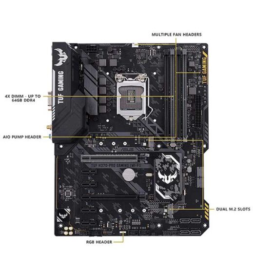 مادربرد ایسوس MB ASUS TUF B360-Pro Gaming WiFi - Image 2