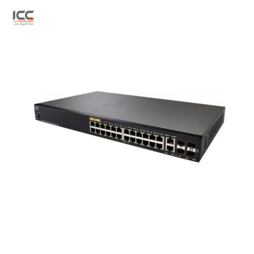 سوئیچ شبکه سیسکو 24 پورت SF350-24P Cisco SF350-24P PoE Managed Switch