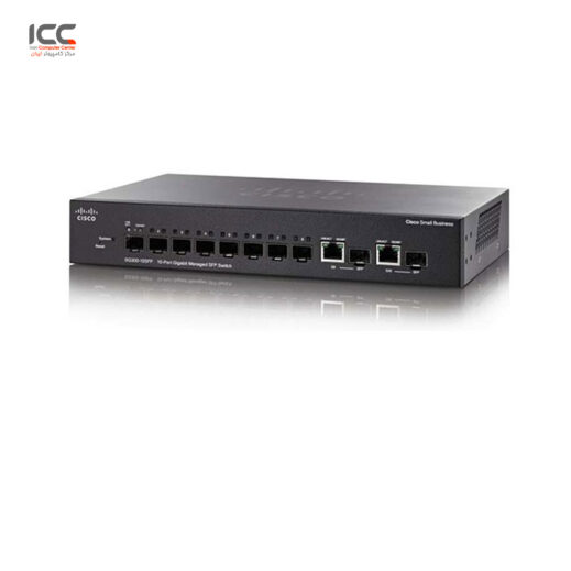 سوئیچ فیبر نوری سیسکو 10 پورت Cisco SG350-10SFP