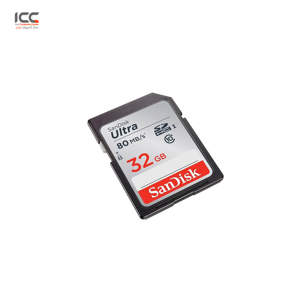کارت حافظه SDHC سن دیسک مدل Ultra کلاس 10 استاندارد UHS-I U1 سرعت 533X 80MBps ظرفیت 32 گیگابایت