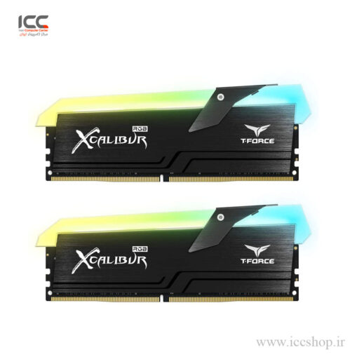 رم دسکتاپ TEAM GROUP XCALIBUR 16GB DUAL 3200