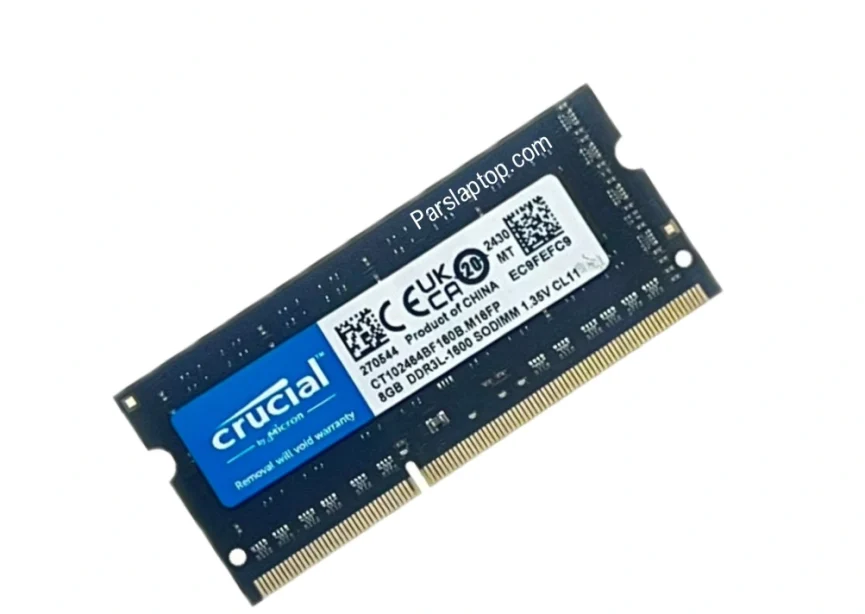 رم 8GB لپ تاپ کروشیال Crucial DDR3L 1600MHz | PC3L-12800